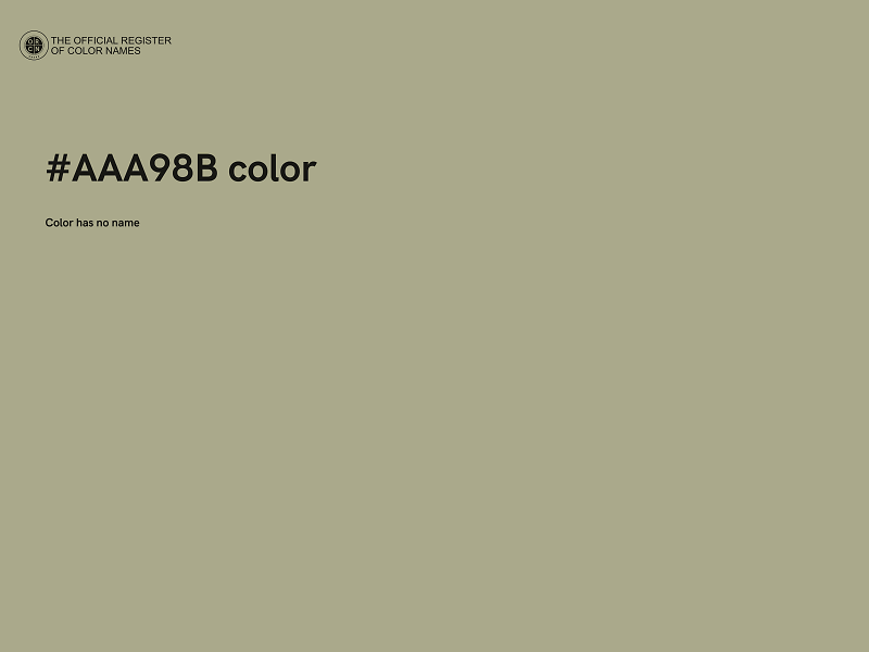 #AAA98B color image