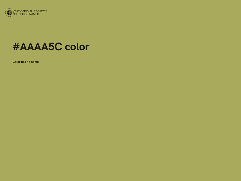 #AAAA5C color image