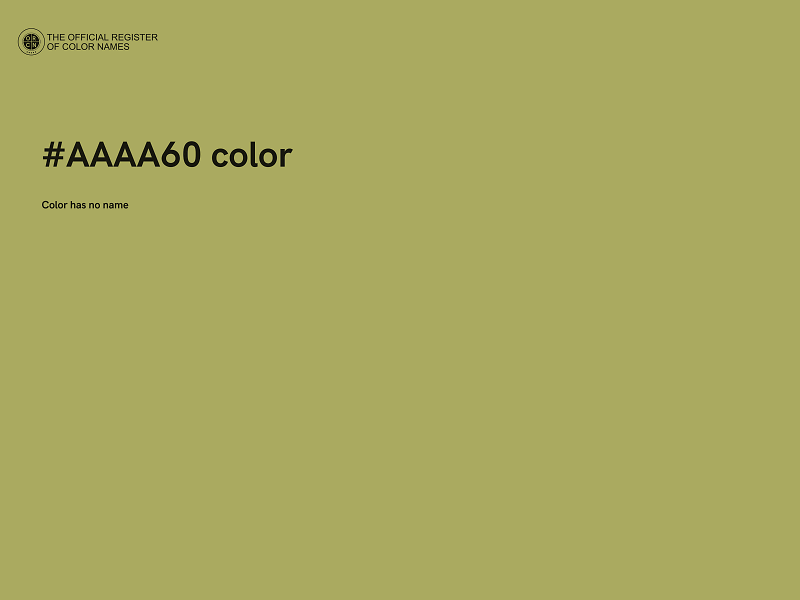 #AAAA60 color image