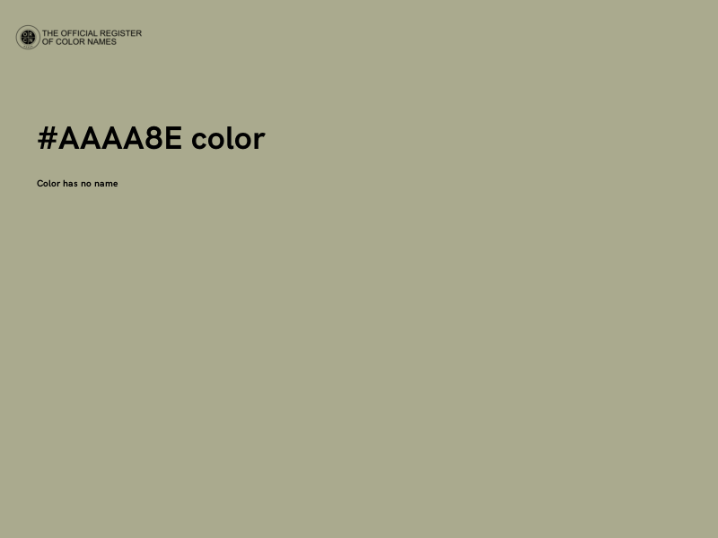 #AAAA8E color image