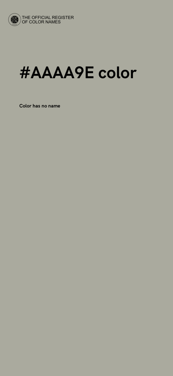 #AAAA9E color image