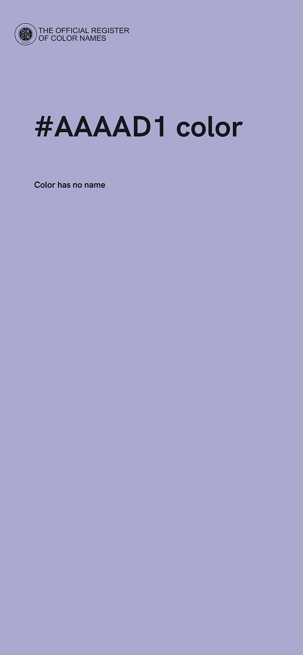 #AAAAD1 color image