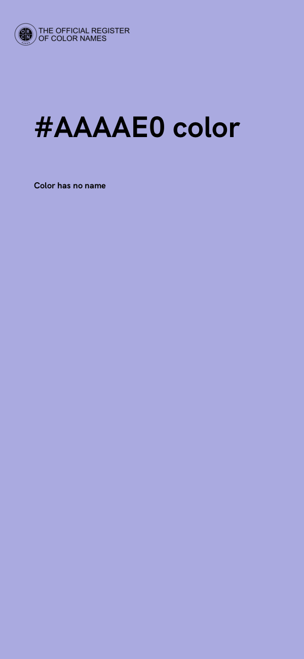 #AAAAE0 color image