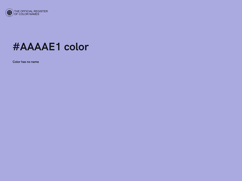 #AAAAE1 color image
