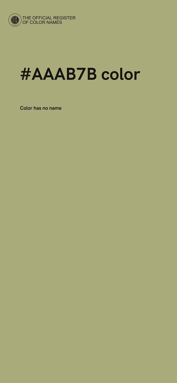 #AAAB7B color image