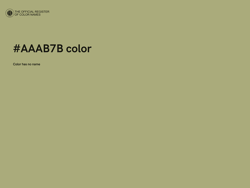 #AAAB7B color image