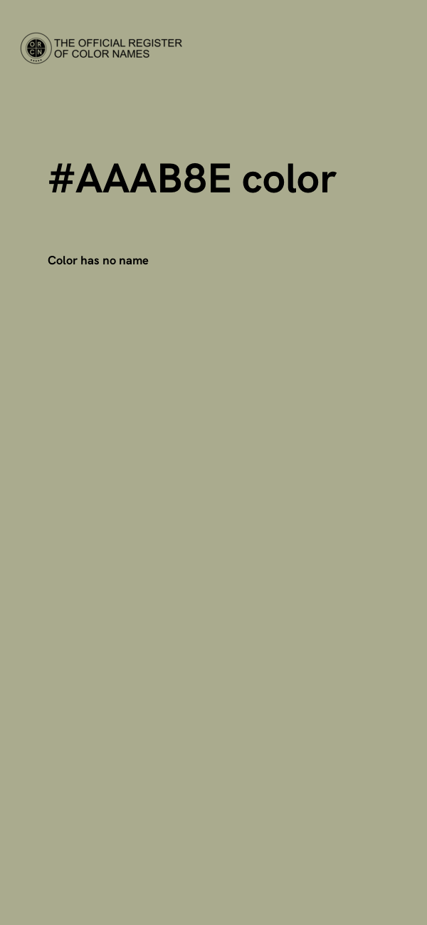 #AAAB8E color image