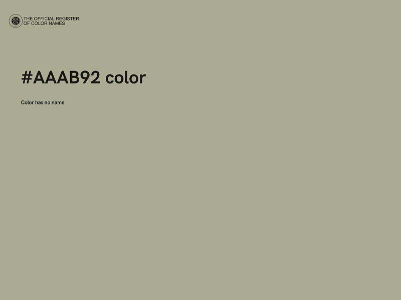 #AAAB92 color image