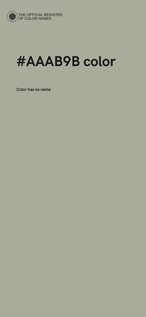 #AAAB9B color image