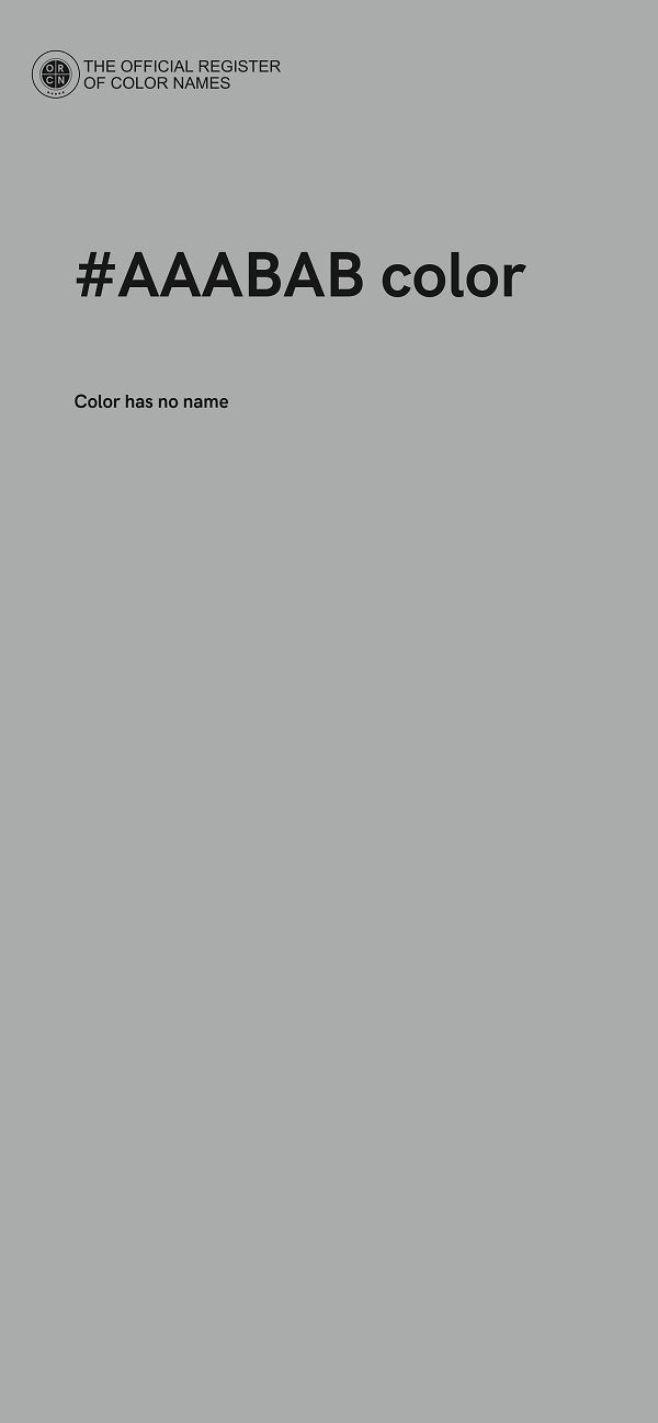 #AAABAB color image