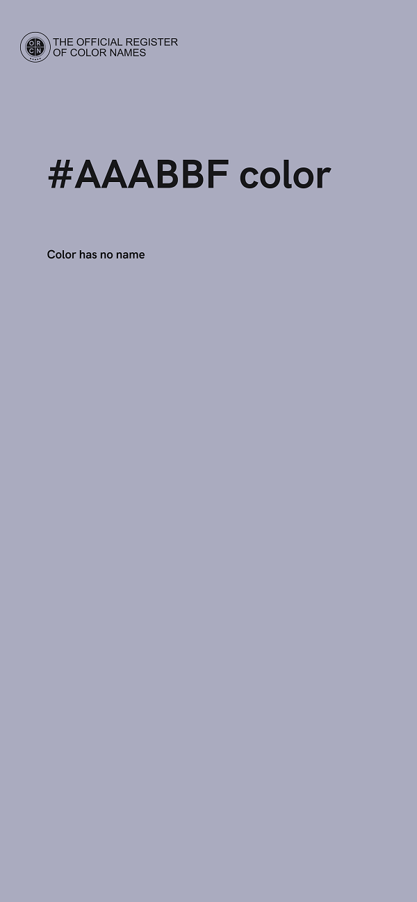 #AAABBF color image