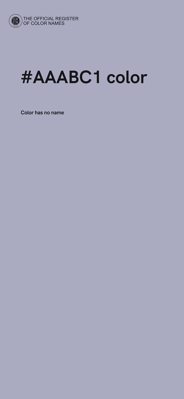 #AAABC1 color image