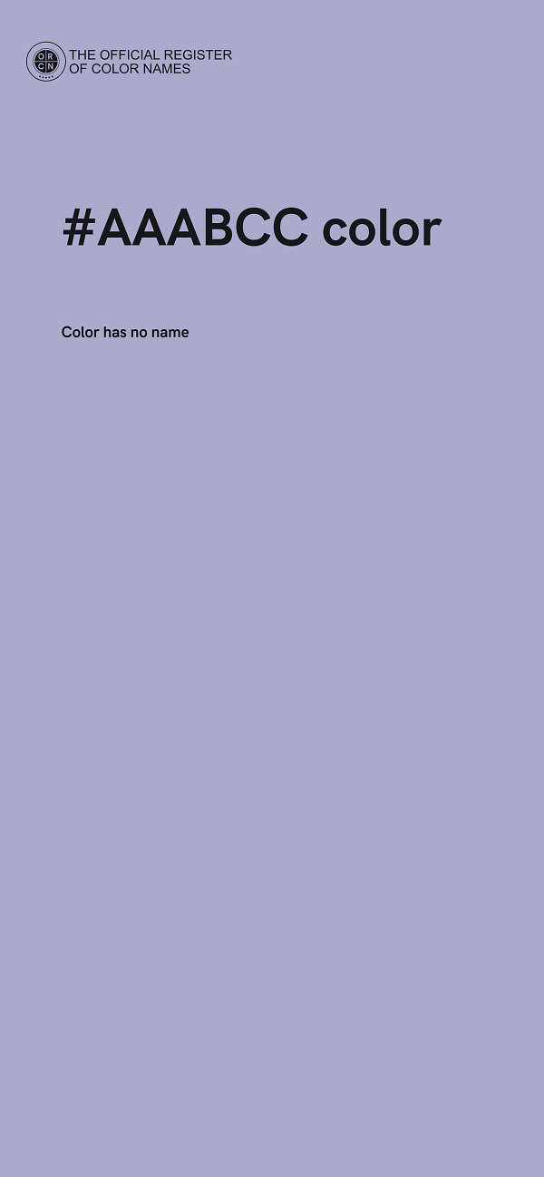 #AAABCC color image