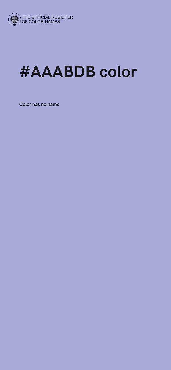 #AAABDB color image