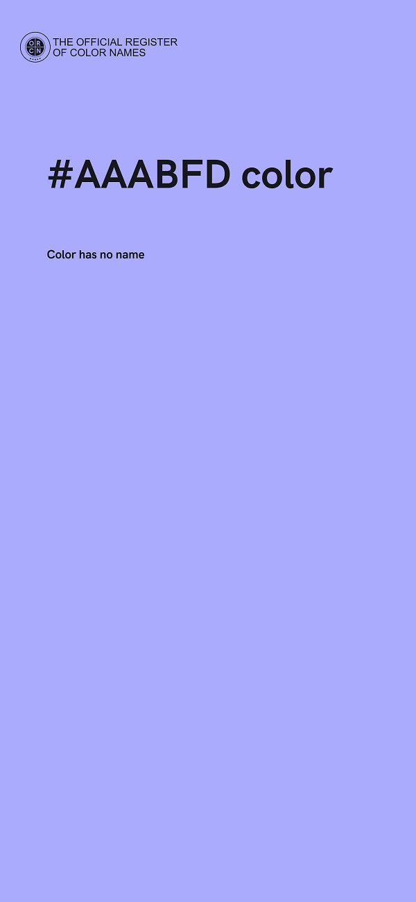 #AAABFD color image