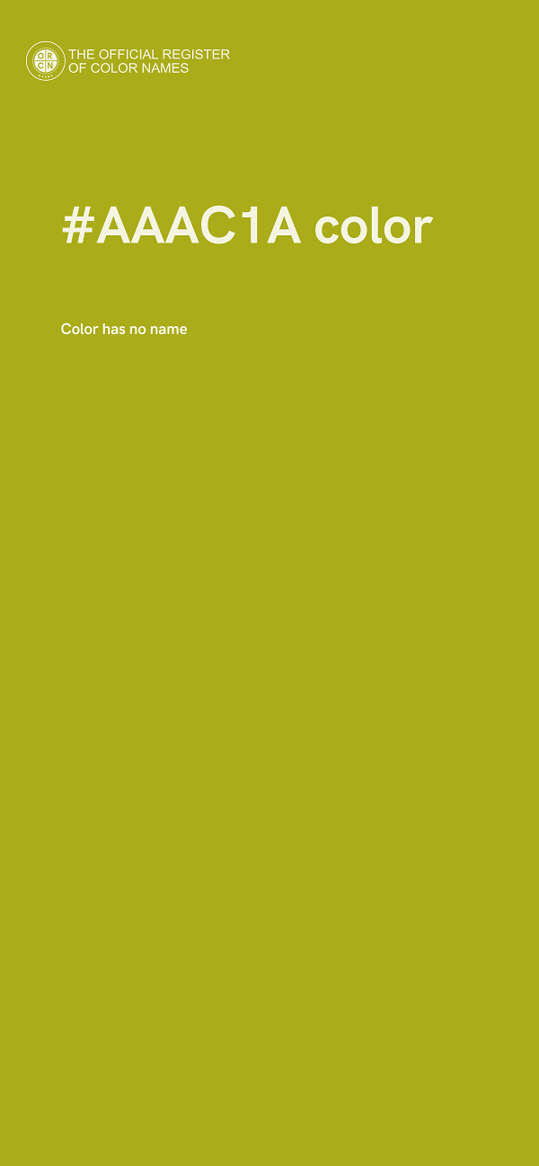 #AAAC1A color image