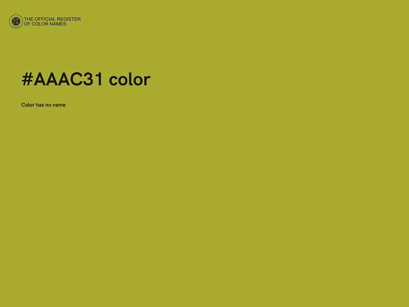 #AAAC31 color image