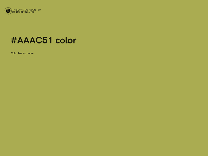 #AAAC51 color image