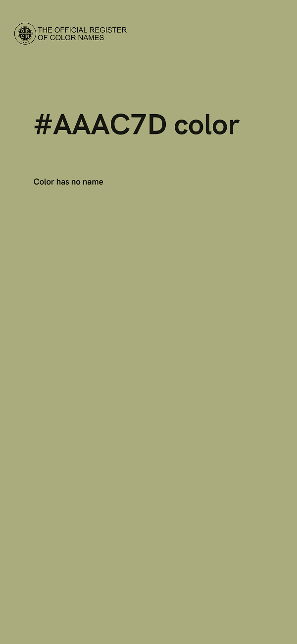 #AAAC7D color image