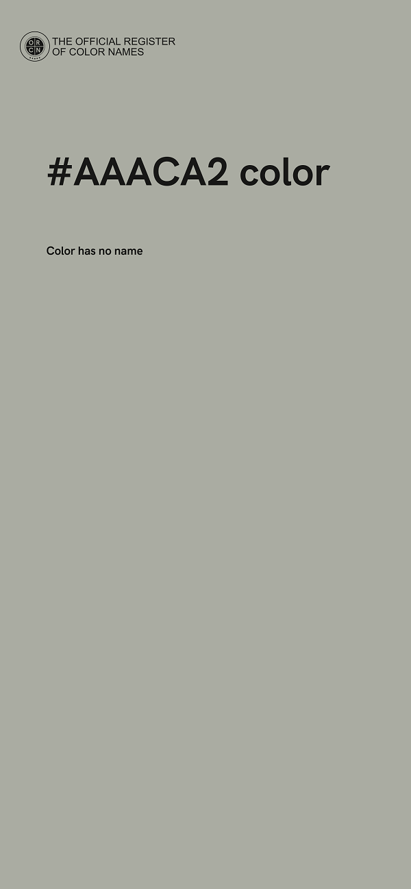 #AAACA2 color image
