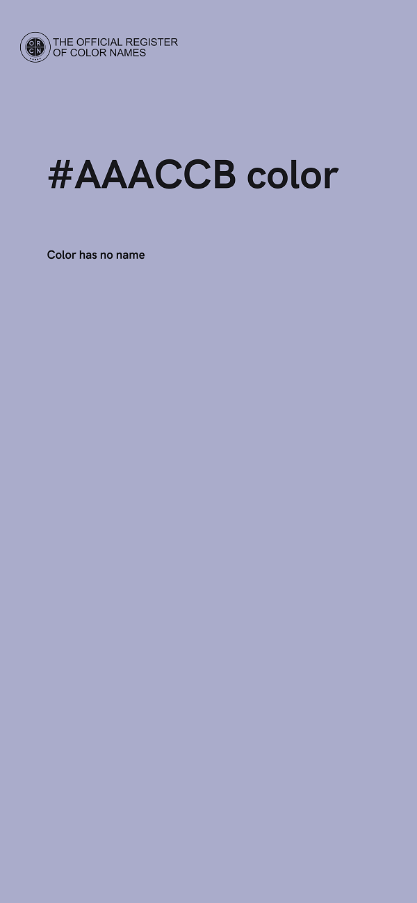 #AAACCB color image