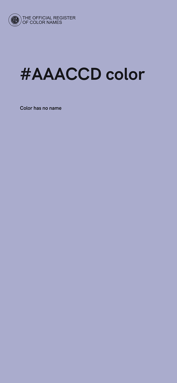 #AAACCD color image