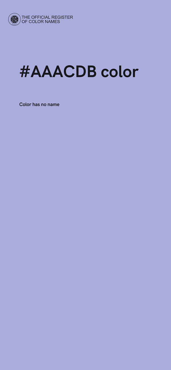 #AAACDB color image