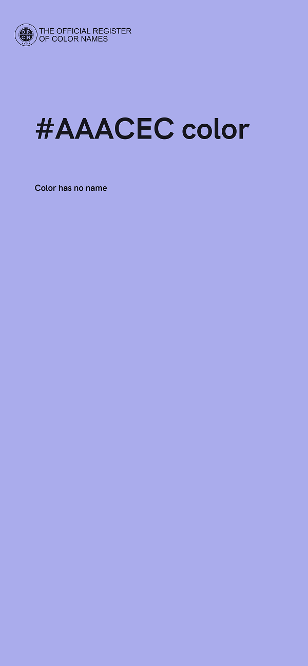 #AAACEC color image