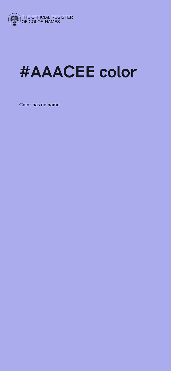#AAACEE color image