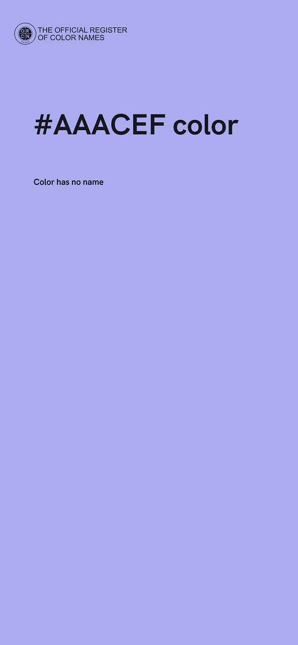 #AAACEF color image
