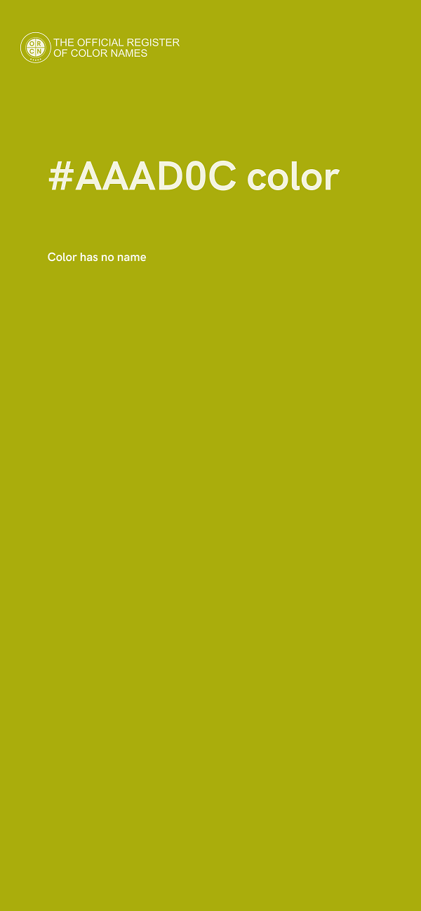 #AAAD0C color image