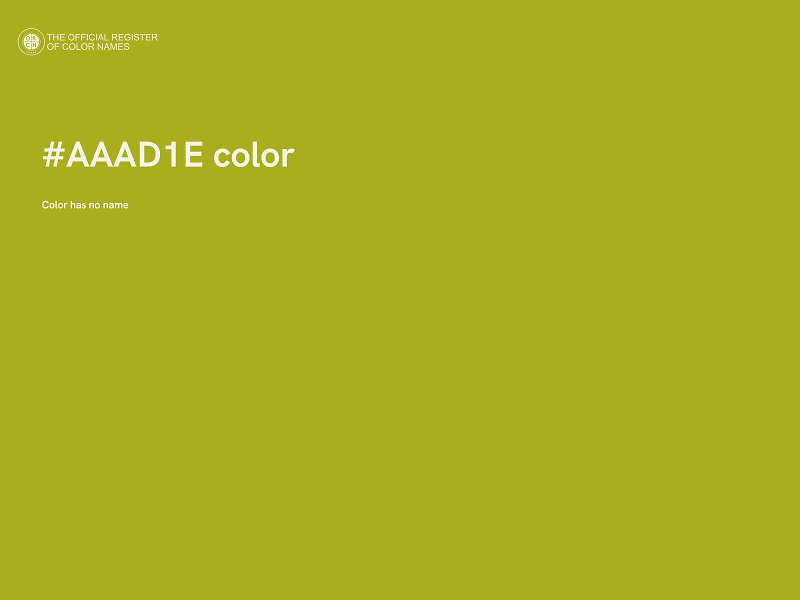 #AAAD1E color image