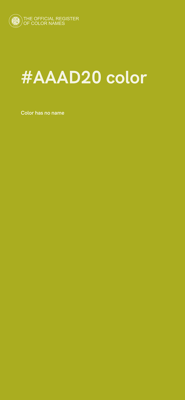 #AAAD20 color image