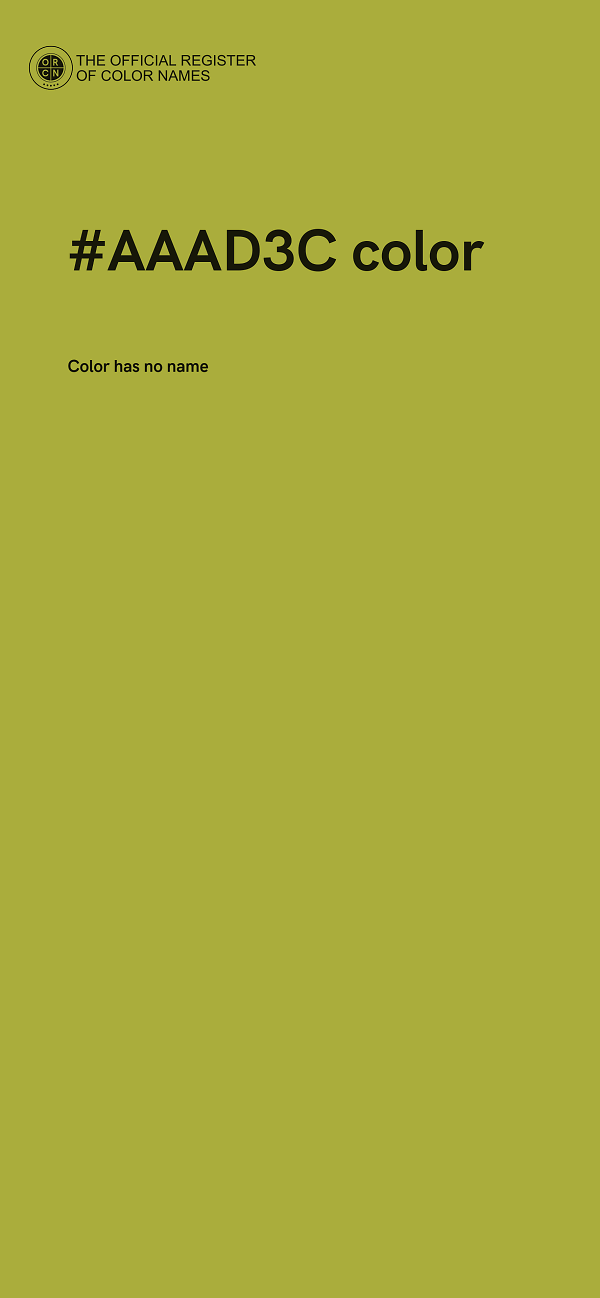 #AAAD3C color image