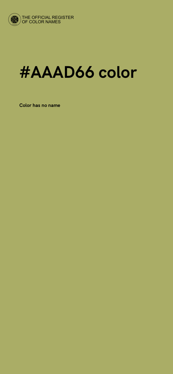#AAAD66 color image