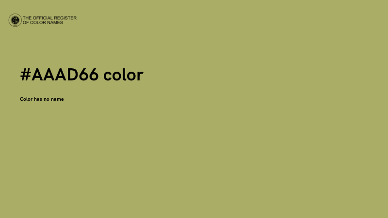 #AAAD66 color image
