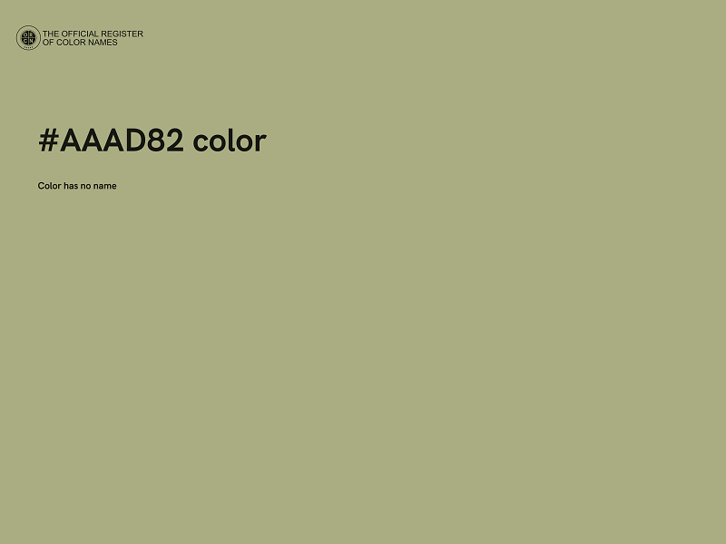 #AAAD82 color image