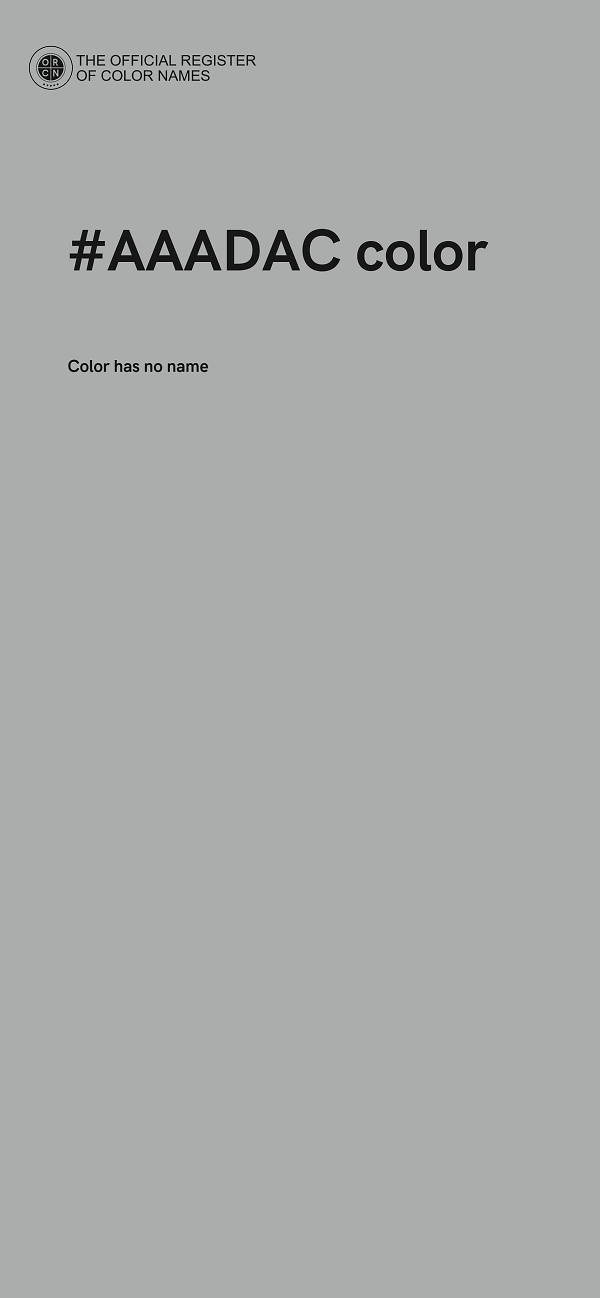 #AAADAC color image