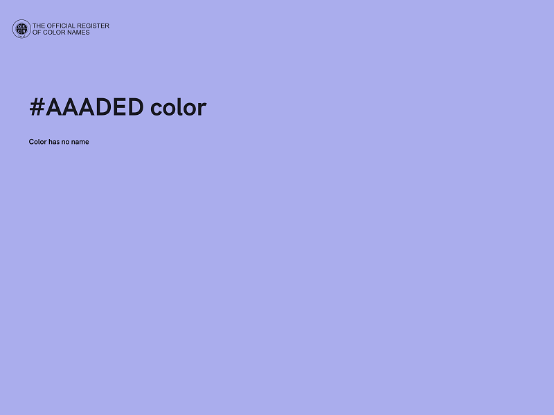 #AAADED color image