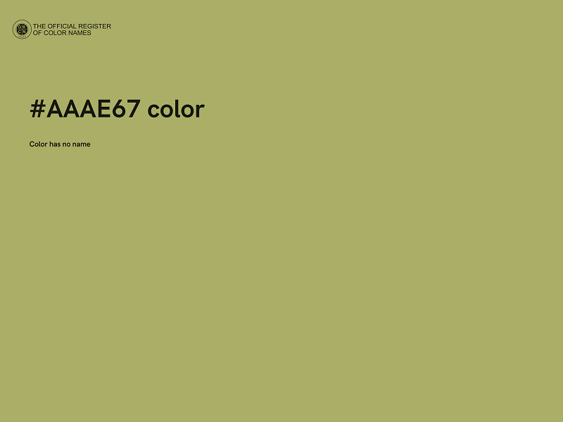 #AAAE67 color image