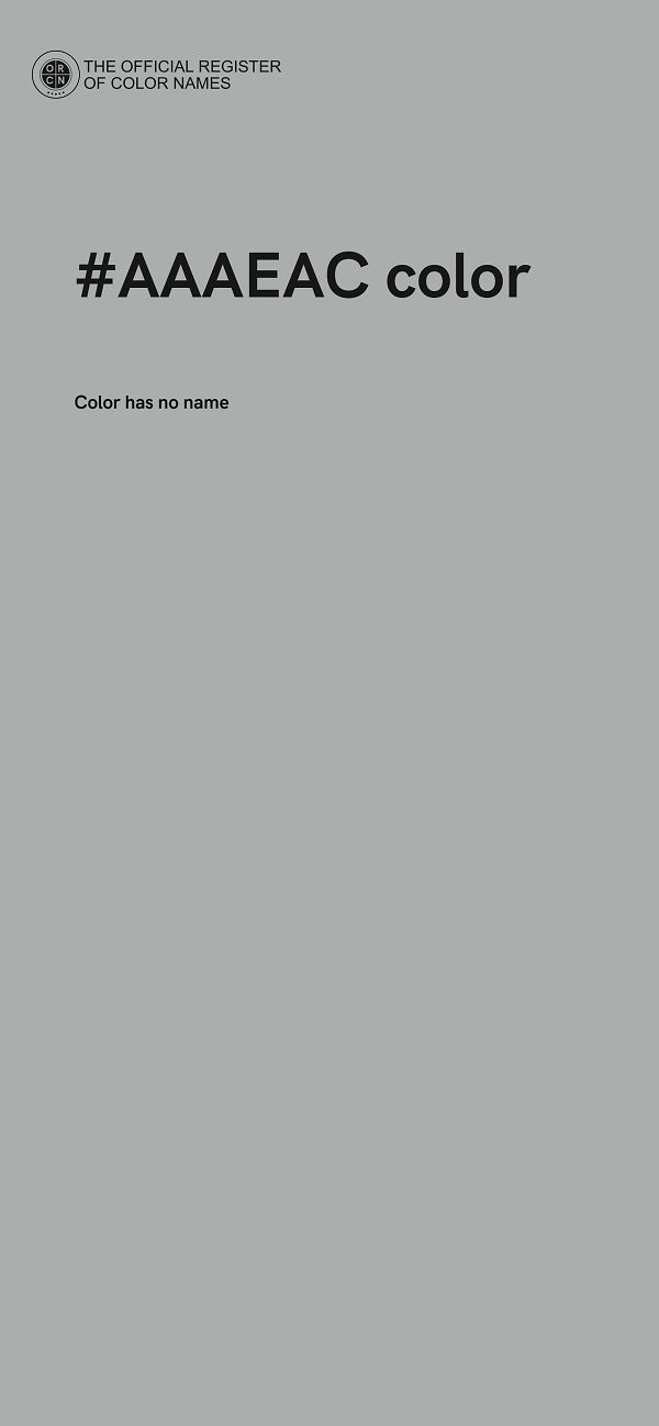 #AAAEAC color image