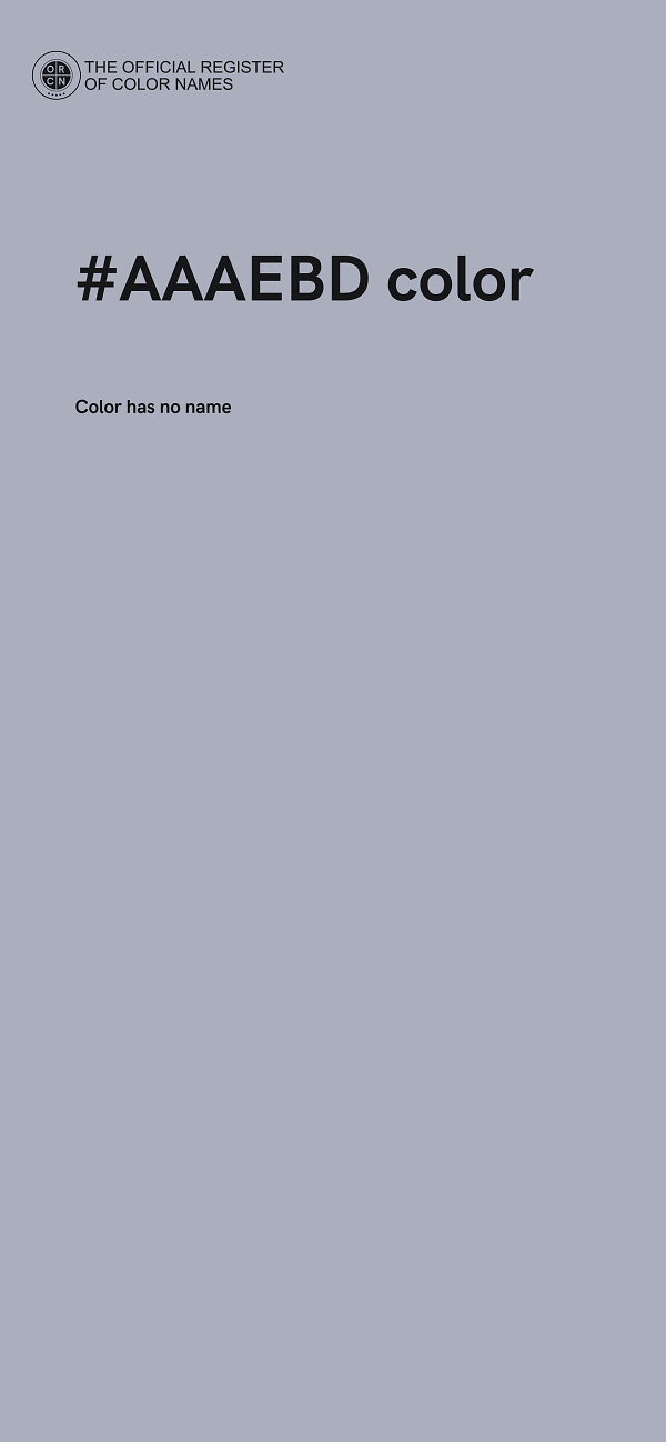 #AAAEBD color image