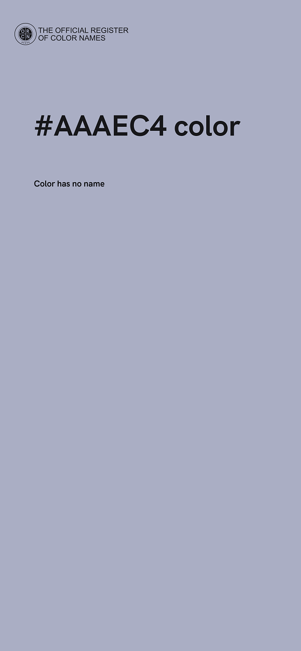 #AAAEC4 color image