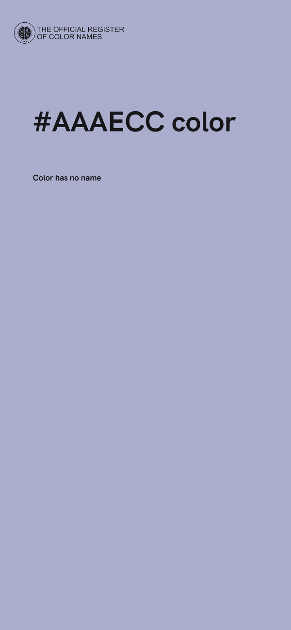 #AAAECC color image
