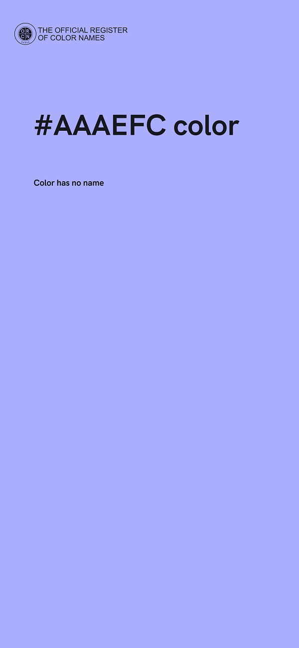 #AAAEFC color image