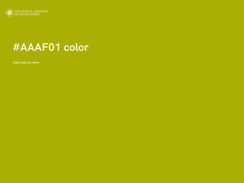 #AAAF01 color image