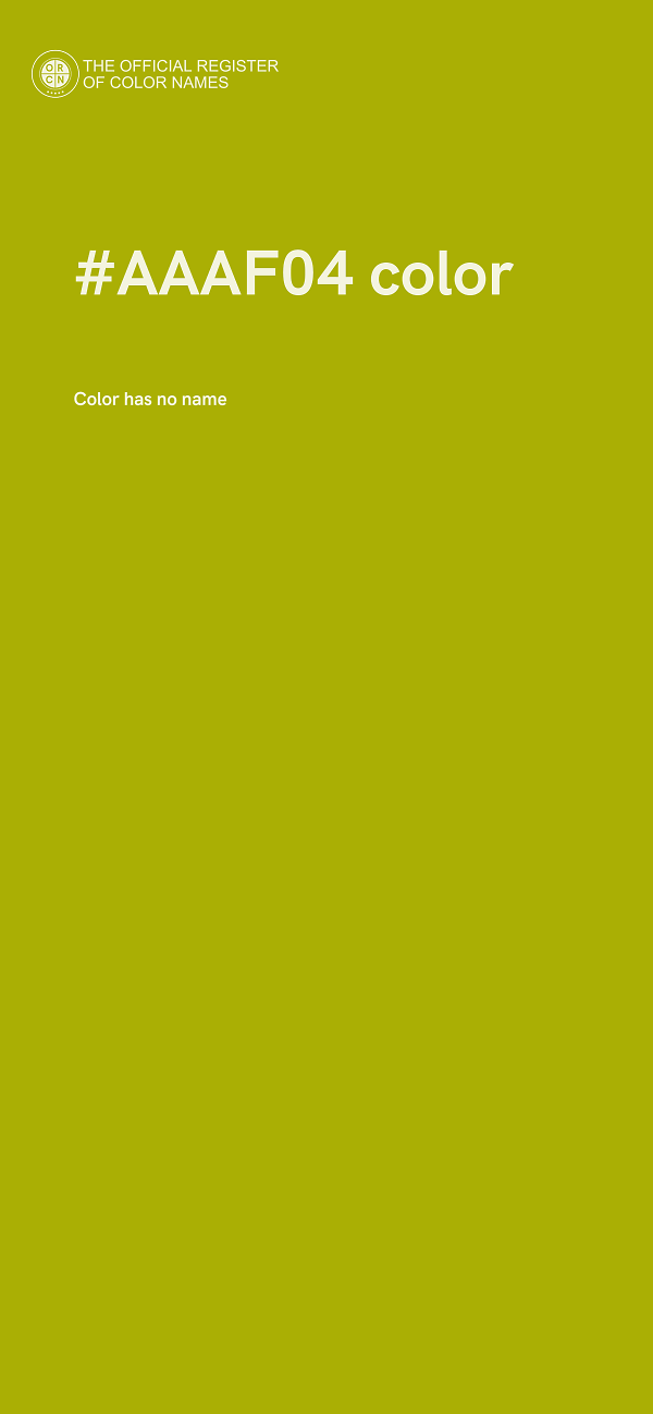 #AAAF04 color image