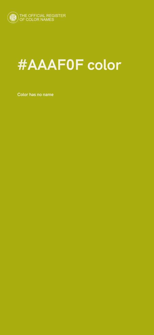 #AAAF0F color image