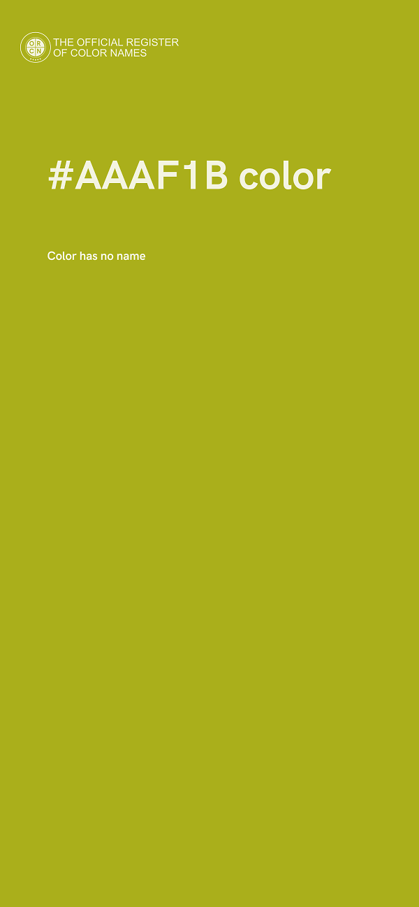 #AAAF1B color image