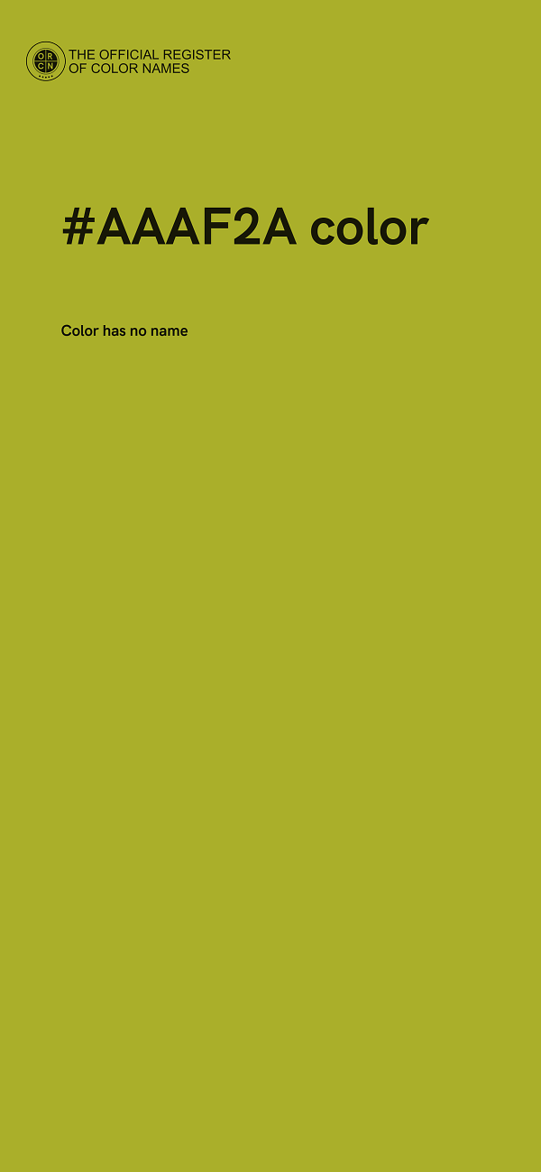 #AAAF2A color image